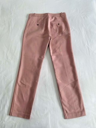 Pantalón elegante rosa de algodón Zara