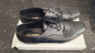 Zapatos de baile negros, suela de serraje