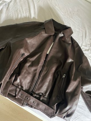 Chaqueta bomber cuero