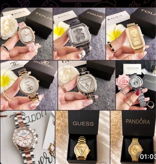 Conjunto Tous: Reloj y Pulsera Dorados