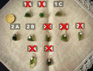 Colgantes de Moldavita Certificada en Plata