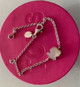 Pulsera Tous Plata y Piedra Blanca