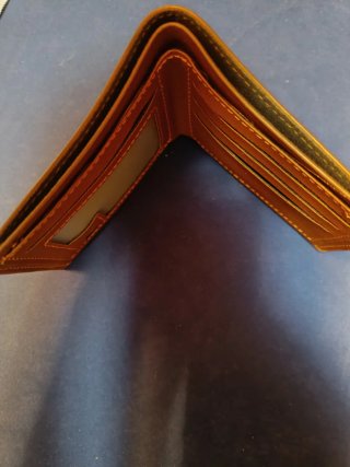 Cartera billetera marrón