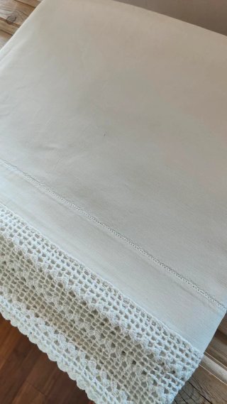 Lenzuolo Vintage Matrimoniale Puro Cotone