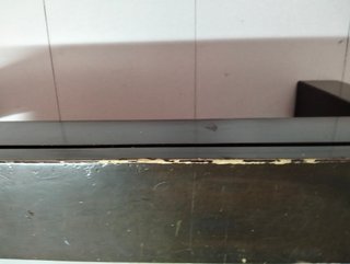 Mesa de centro madera y cristal moderna