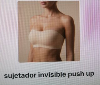Sujetador invisible push up