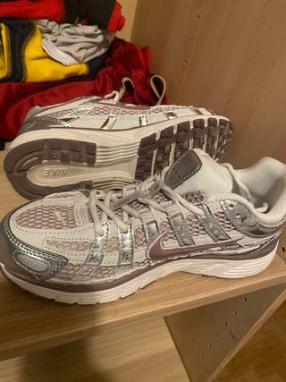 Zapatillas Nike P-6000 Plata/Rosa Poco Uso