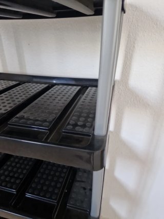 Estantería 6 baldas de plástico