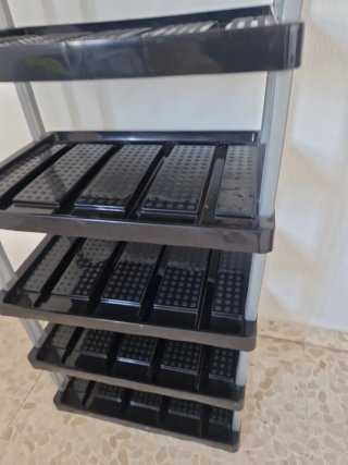 Estantería 6 baldas de plástico