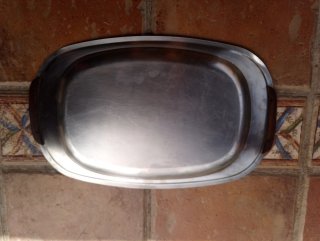Bandeja Acero Inoxidable-Teca 1960 Dinamarca