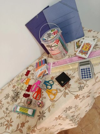 Lote Rotuladores, Tijeras, Calculadora y más