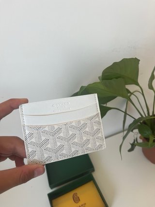 Tarjetero Goyard Blanco
