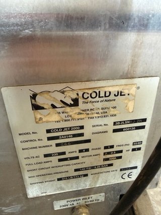 Máquina de Limpieza con Hielo Seco