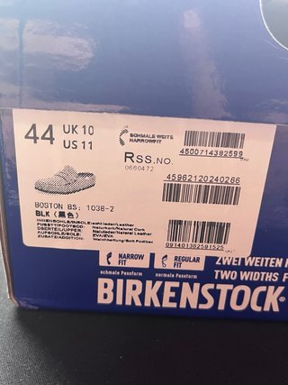 Birkenstock Boston BS 1038-2 Negro Talla 44