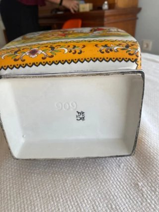 Tarro tibor porcelana estilo chinoise