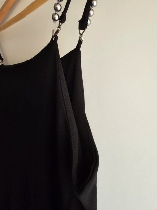 Vestido largo negro tirantes