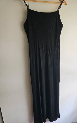 Vestido largo negro tirantes