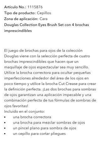 Douglas Set Brochas Ojos y Neceser Rojo