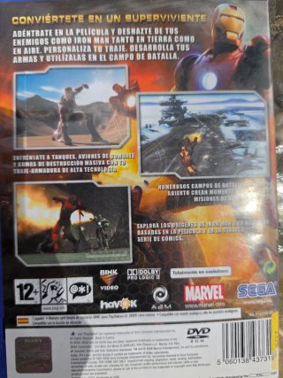 PS2 Ironman El Videojuego Oficial Sega Marvel