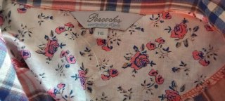 Camisa de cuadros corta