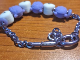 Braccialetto Morellato tartaruga viola cuore bianc