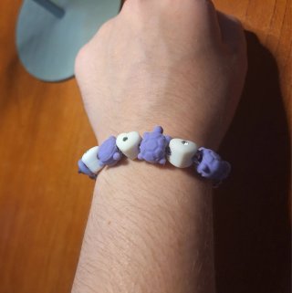 Braccialetto Morellato tartaruga viola cuore bianc