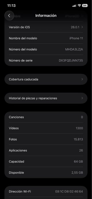 iPhone 11 64GB 77% Batteria