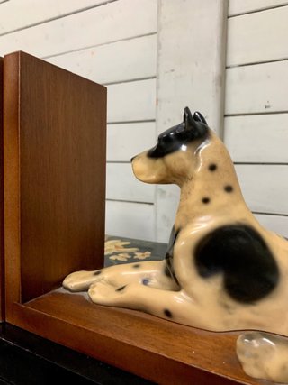 Supporti per libri/Fermalibri Cane Danese. Ceramica