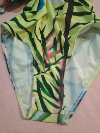 Bañador mujer estampado tropical