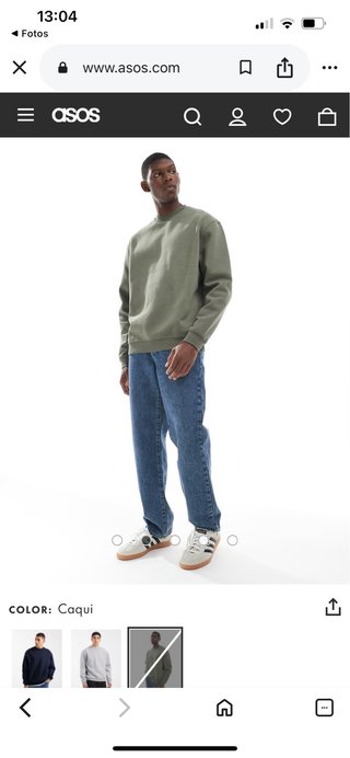 Sudadera hombre caqui