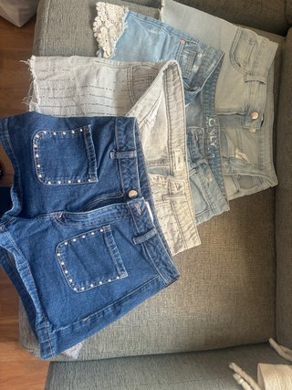 Pack 4 shorts vaqueros