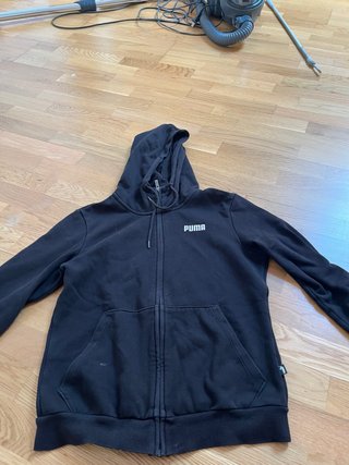 Sudadera Puma Negra con Cremallera