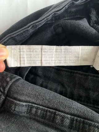 Pantalón slim fit gris oscuro Bershka algodón