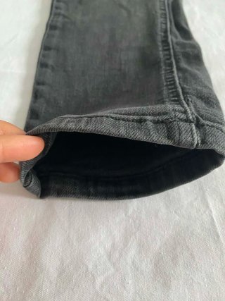 Pantalón slim fit gris oscuro Bershka algodón