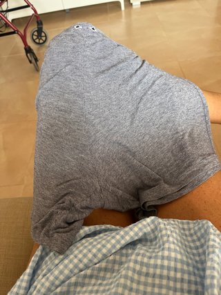 Pijama La Perla Gris y Azul