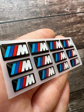 KIT PEGATINAS GEL BMW PACK M LOGO E30 E34 E36 E46