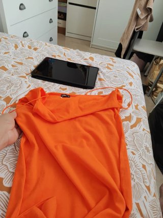Vestido de verano naranja talla XL
