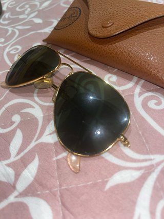 Gafas de sol Ray-Ban Aviator doradas mujer