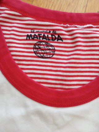 Pijama Mafalda Top y Shorts Rojo