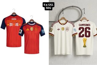 Camisetas España Tallas S a 4XL