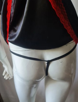 Lencería sexy negra y roja Talla S-M