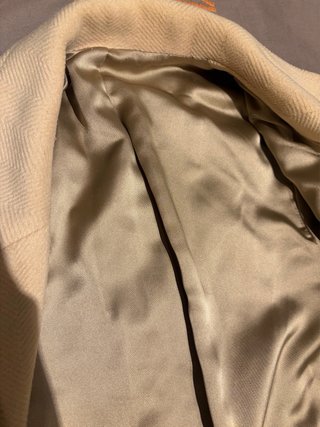 Abrigo largo beige