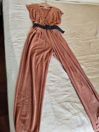 Mono pantalón caldera con cinturón