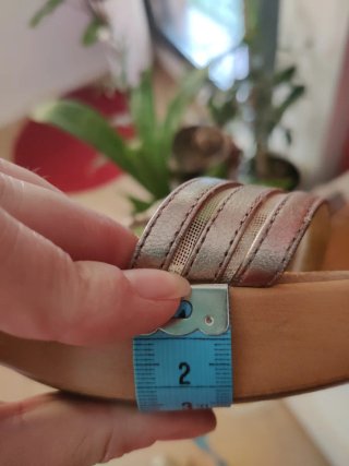 Sandalias Unisa Talla 39 Doradas/Plateadas