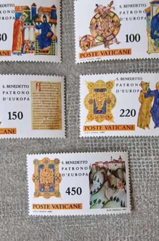 Serie francobolli Poste Vaticane S. Benedetto