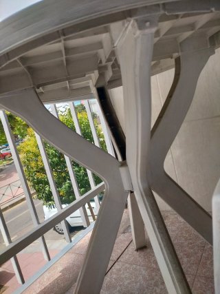 Conjunto mesa y silla de terraza