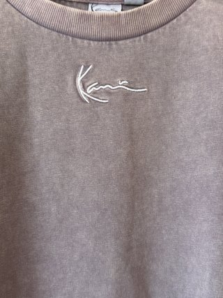 Camiseta Karl Kani Oversize L Lavada Taupe