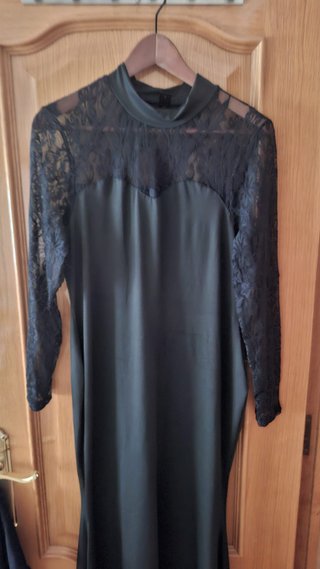 Vestido Shein Negro Encaje Talla 4XL