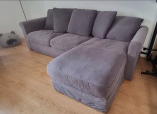 Sofá Cama IKEA GRÖNLID Gris Chaise Longue