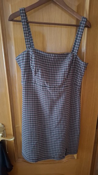 Vestido Hollister cuadros talla L